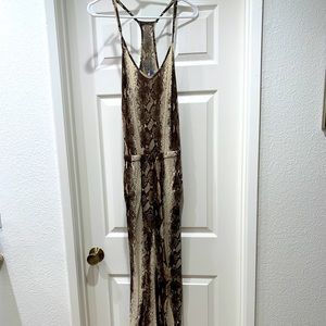 Blue Life snakeskin long romper XS